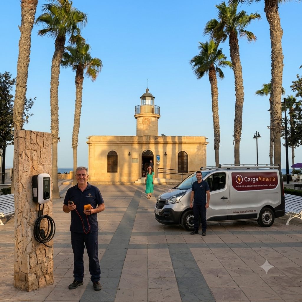 Vista de Roquetas de Mar, zona de cobertura de CargaAlmería